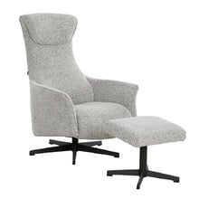 2 Piece Aziz Recliner Armchair & Footstool Set